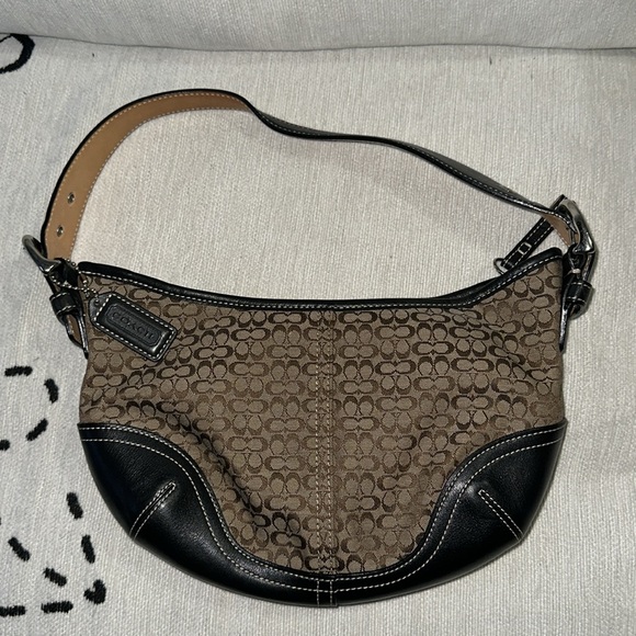 Coach Brown small signature hobo bag and wristlet 💕 vintage - Picture 3 of 16